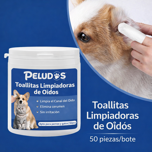 Toallitas Auditivas limpieza Mascotas (50 Unidades)